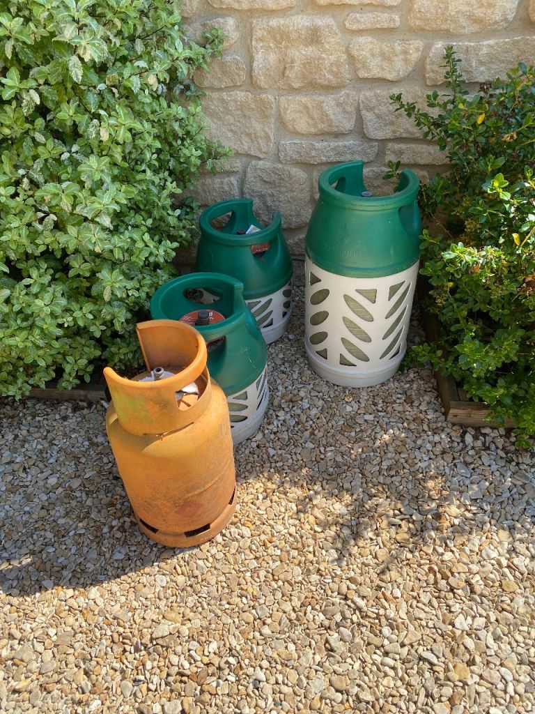 Camping Gas Bottles – Various Sizes, Used Condition