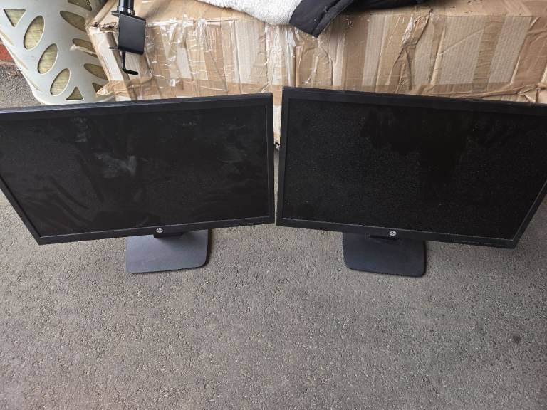 Two HP Computer Monitors – Good Condition