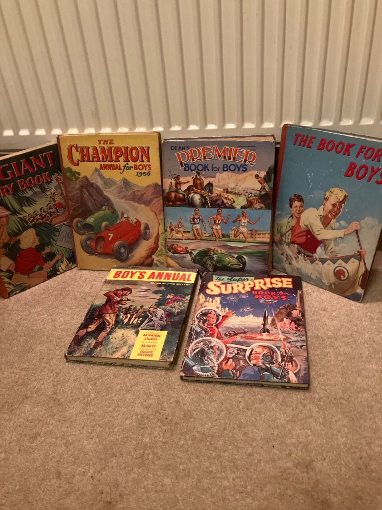 6 vintage Boys Annuals  