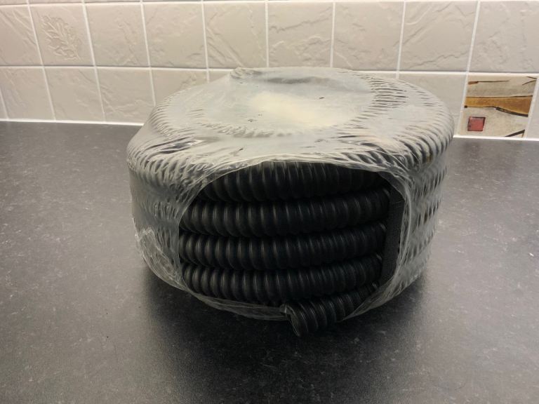 Brand New Flexible Conduit – Black, Unused