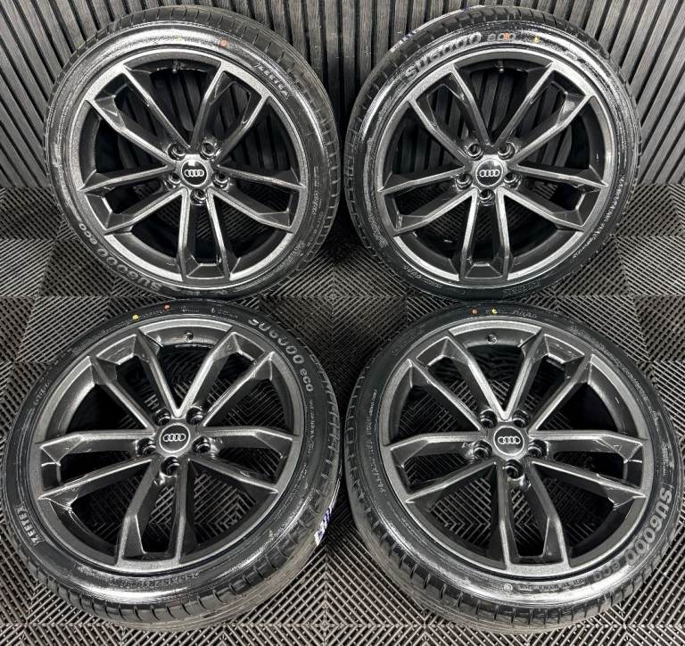 19'' GENUINE AUDI A5 S LINE S5 5 DOUBLE SPOKE B8 B9 A4 ALLOY WHEELS ALLOYS TYRES