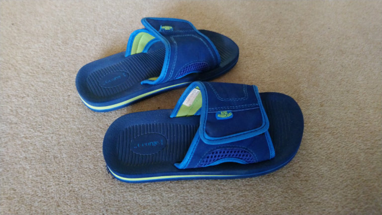Sliders, children's shoe size 1/2 (Blue)