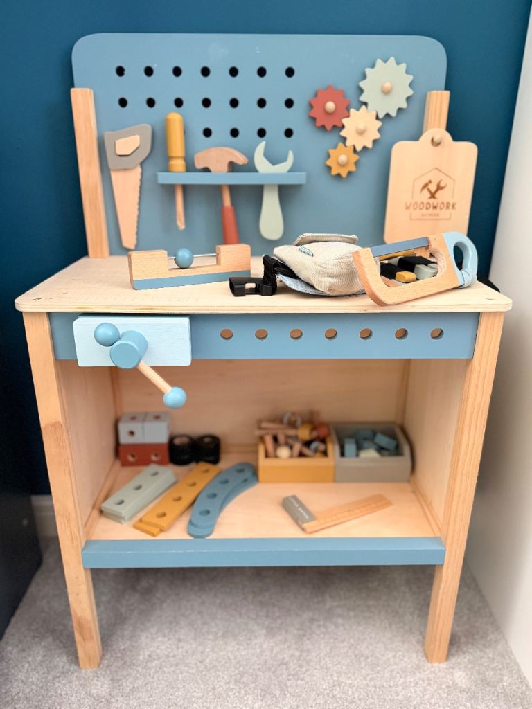 Little Dutch Wooden Toy Workbench with Tools