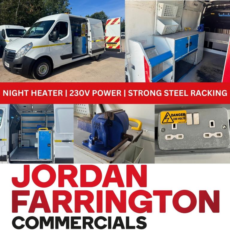  2018 VAUXHALL MOVANO L2H2 WORKSHOP VAN DIRECT FROM SCOTTISH POWER NIGHT HEATER