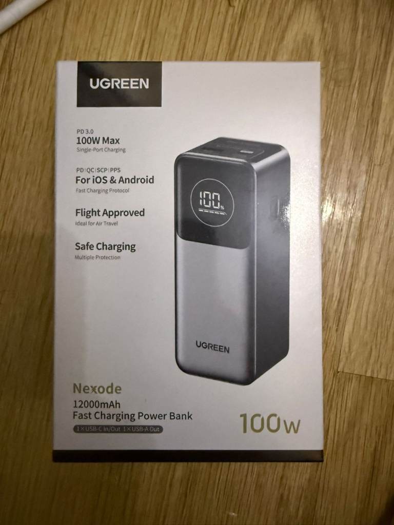 Urgent Sale - UGREEN Nexode Power Bank - 12000mah - 100W