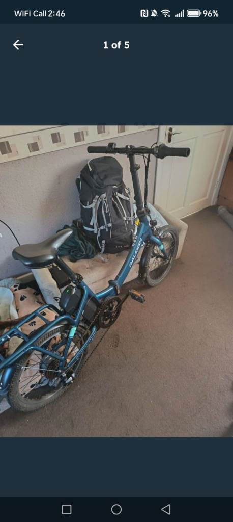 Electric Raleigh fold up bike 