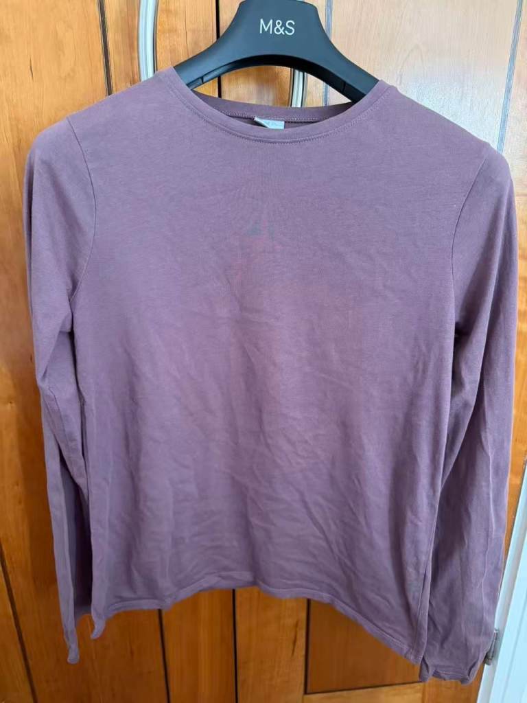 Zara Purple Long Sleeve Top 13–14 Years – Breathable Fabric