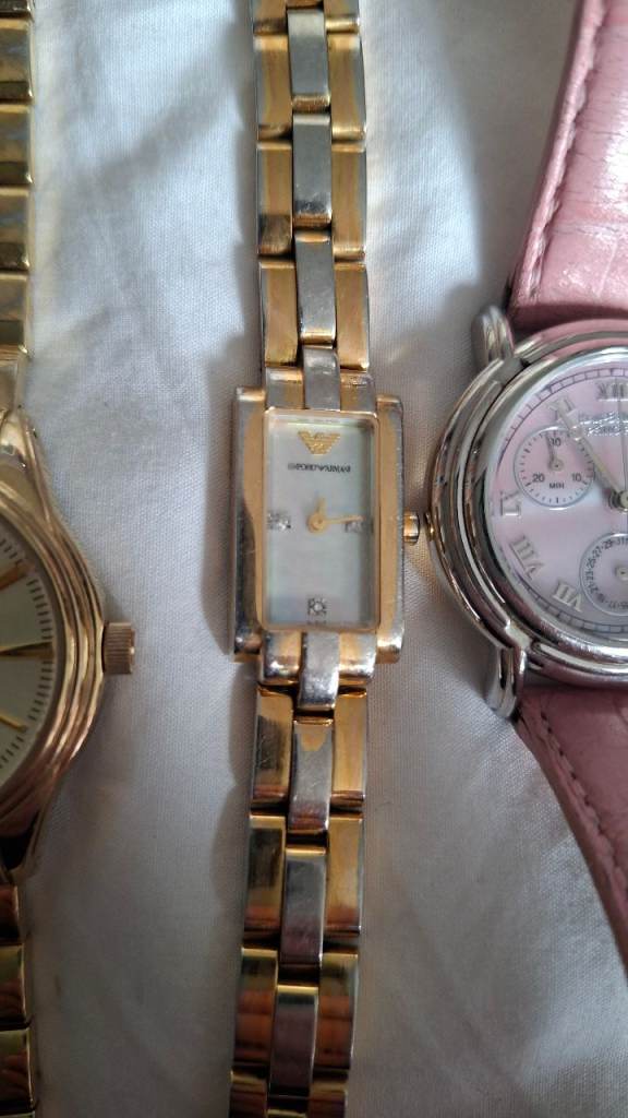 4x Ladies Watch Bundle Job Lot - Armani, Krug Baümen, Rocha (Spares/Repairs)