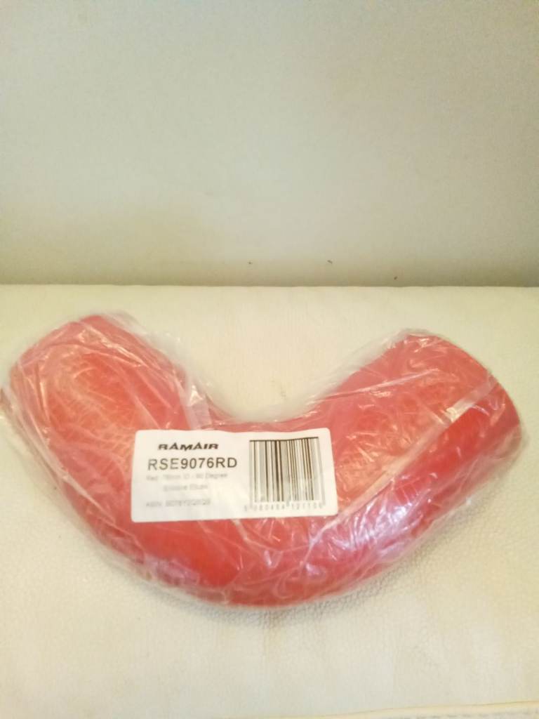 Ramair 76mm 90 Degree Elbow Red New 