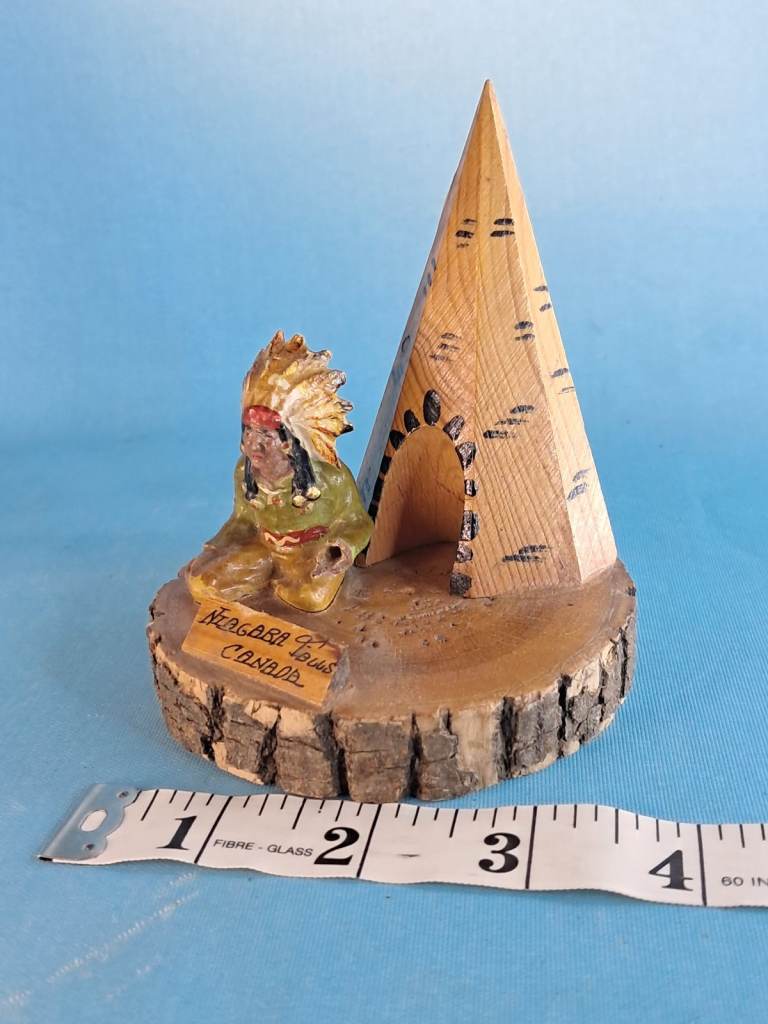 Vintage Canadian  ( Canada)Indian Chief Figurine. As seen.