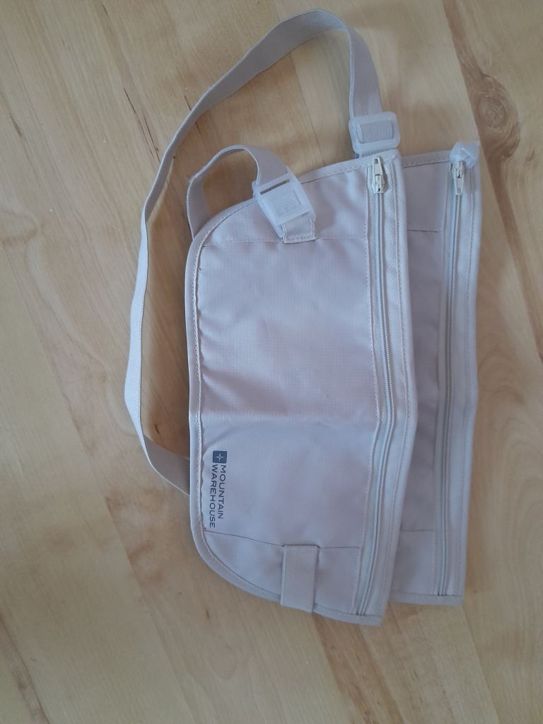 Mountain Warehouse Shoulder Security Pouch – Beige, Good Condition