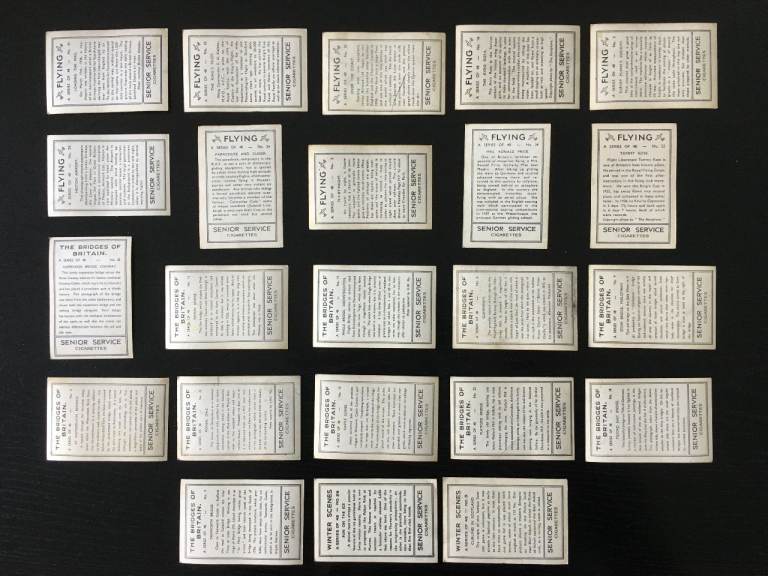 Vintage 1930's ' Flying, Bridges of Britain, Winter Scenes, Cigarette Cards