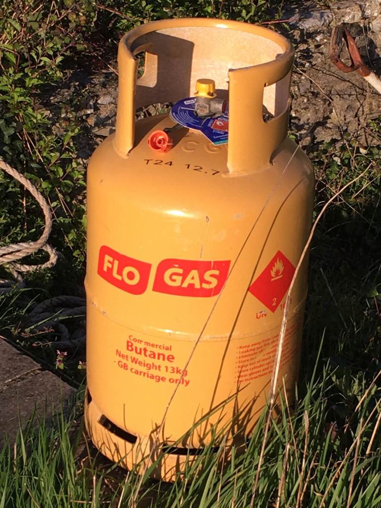 Empty LPG gas bottle caravan/heater/ BBQ