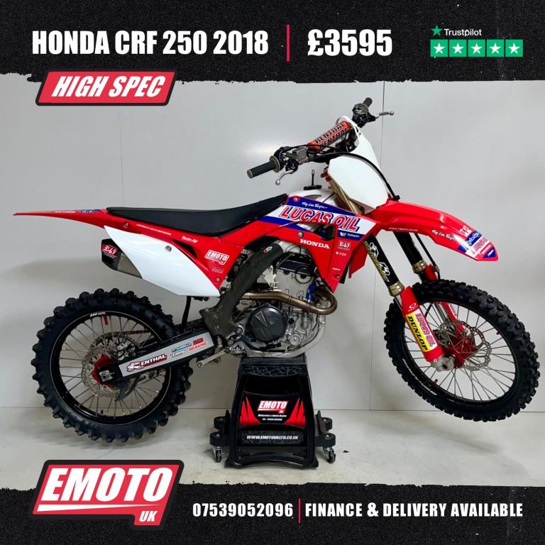 HONDA CRF 250 2018 Motocross Bike 250cc @EmotoUK - Finance Available
