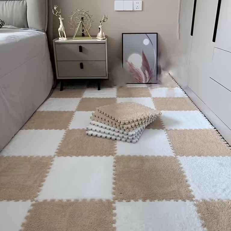 26pcs Washable Faux Fur Mat Set for Home Use