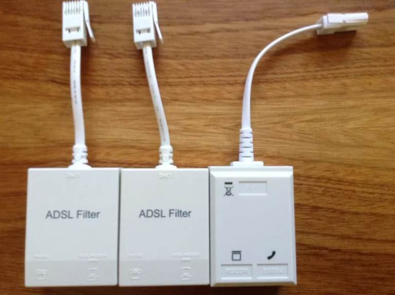 3 x ADSL Filter, 2 of which are new.