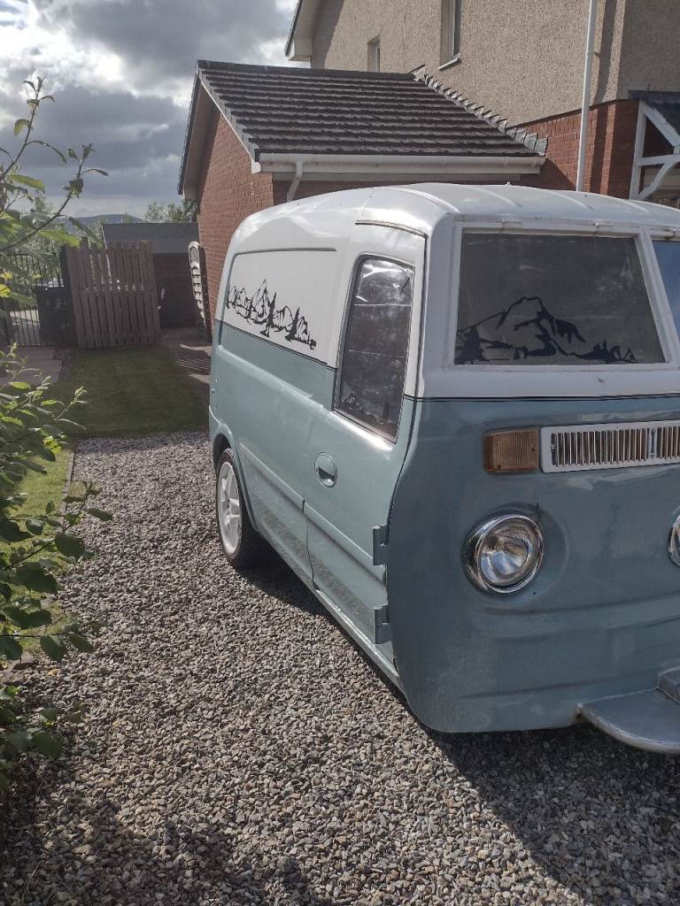 Quirky teardrop caravan 