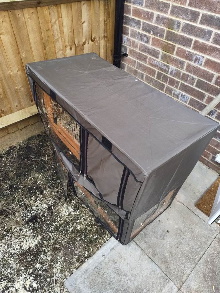 3ft rabbit hutch with cover 