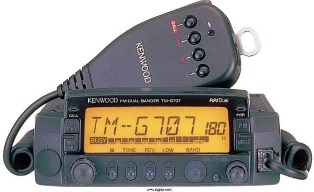 Kenwood TM-G707e Dual Band VHF / UHF 2/70 mobile amateur radio