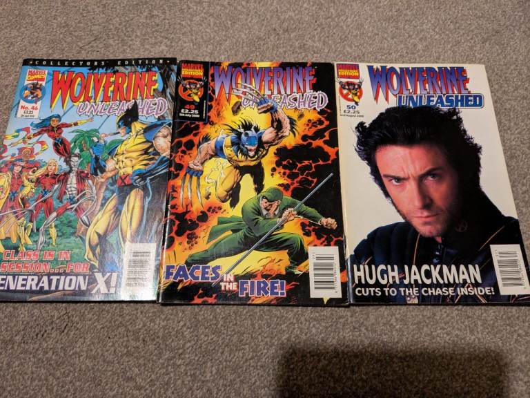 Wolverine Unleashed  #46 , #49 &  #50 Marvel Comics Collection 2000