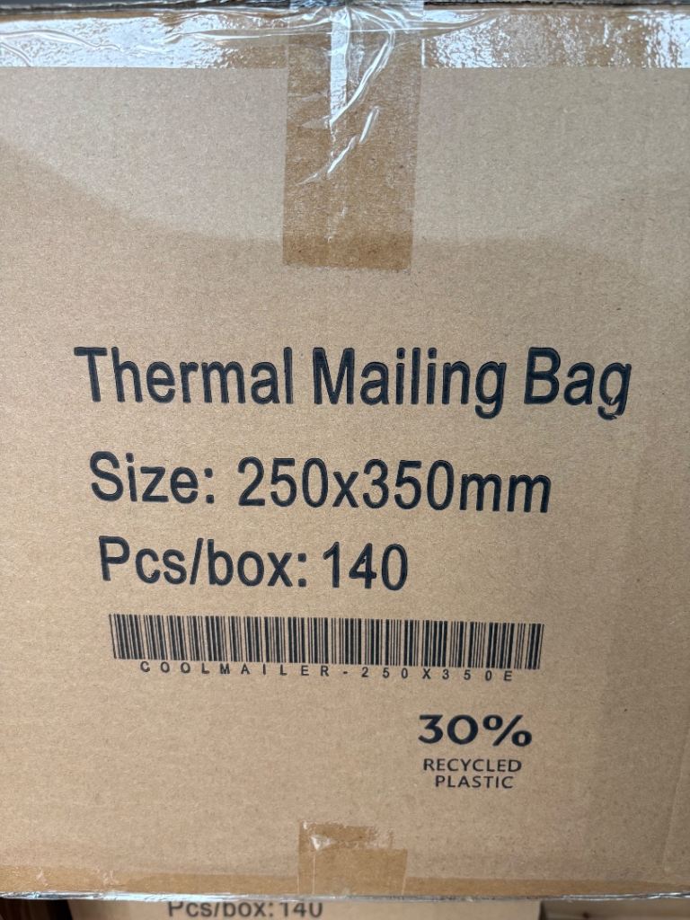 Thermal Mailing Bags - Insulation Pouches For Chilled Food Delivery. Brand New. 350 pouches!