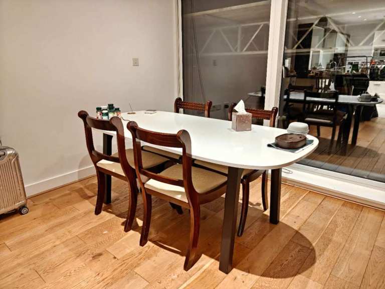 SOLD - Dining table with 6 chairs