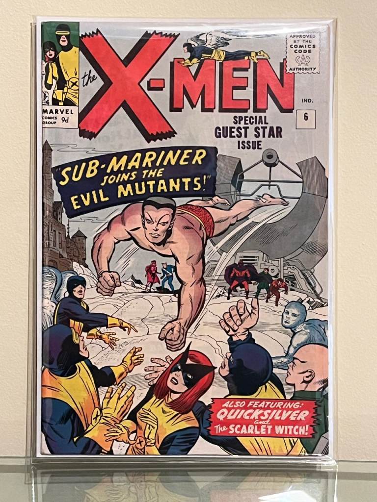 X-Men 6 (1964) - Marvel Comics Silver Age Key -Namor Submariner appearance - VFN