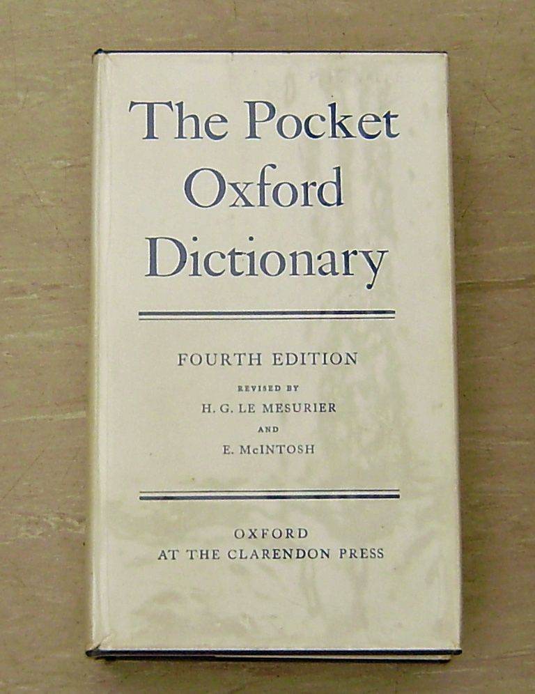 The Pocket Oxford Dictionary, Fourth Edition – Good Condition 1966