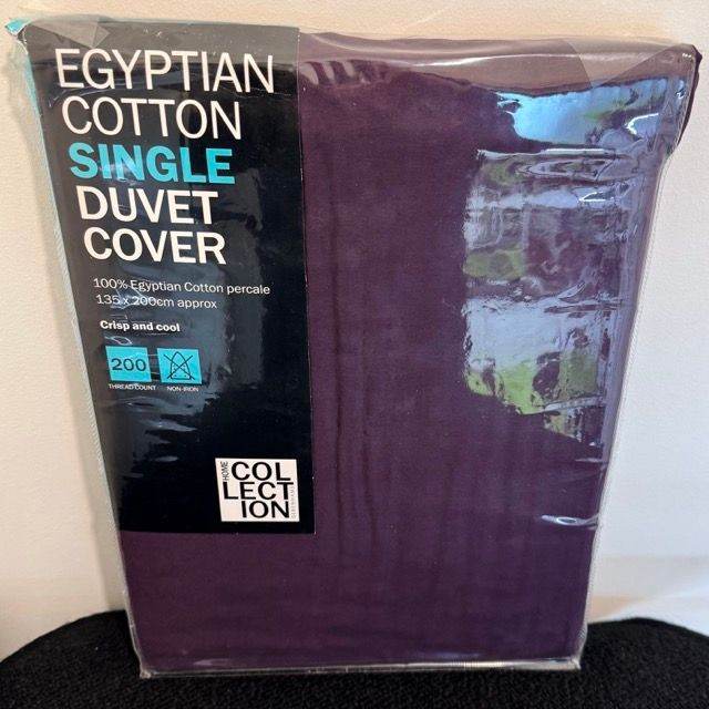 Debenhams Home Collection 100% Egyptian Cotton Single Duvet Cover - Purple £25.