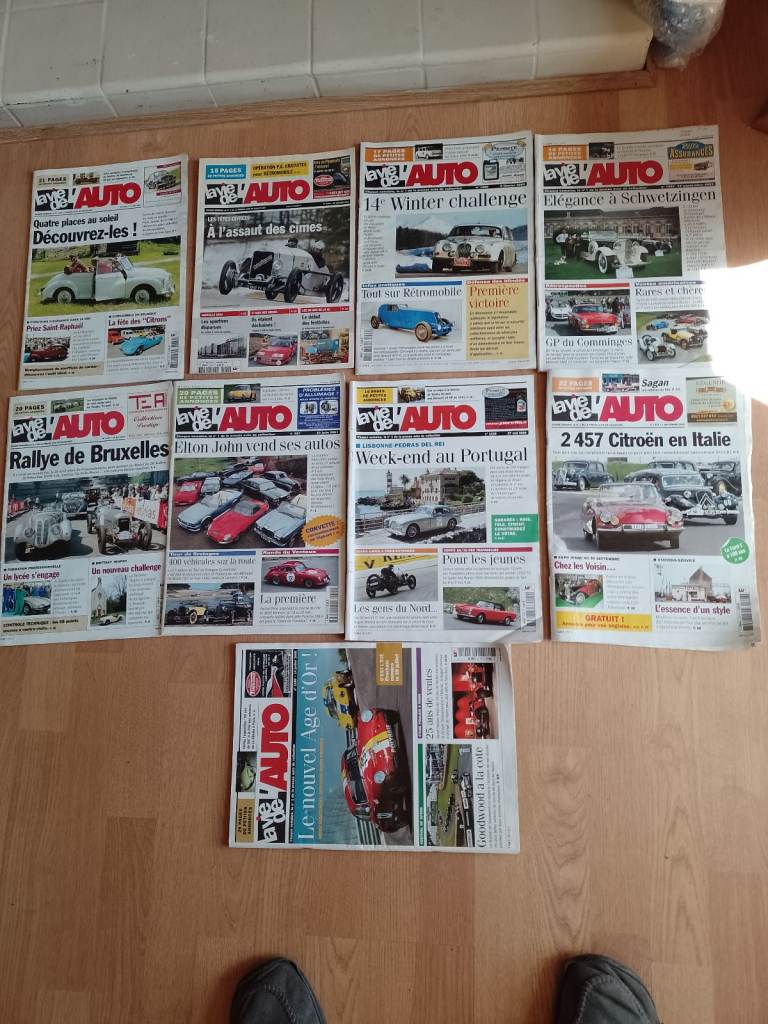 La Vie D'Lauto French Classic Car mags x9