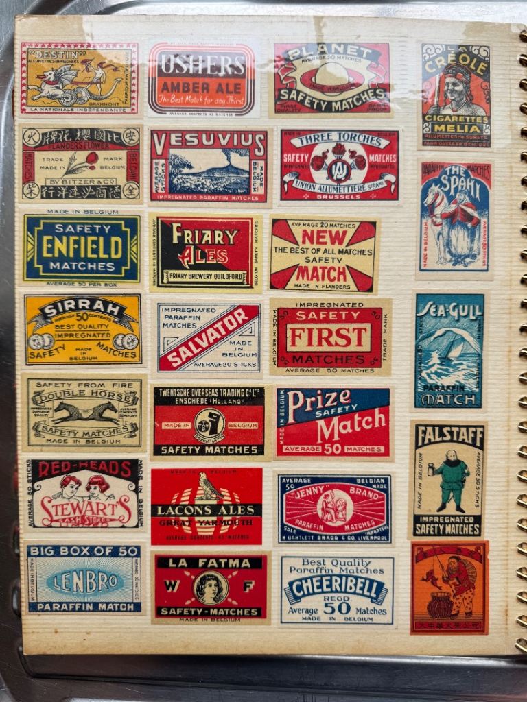 Large Vintage International Match Label Album – 20 Pages