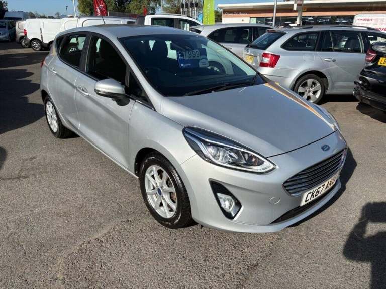 2017 Ford Fiesta Silver 1.0T EcoBoost Zetec, 30,200 miles, Euro 6, 5-Speed manual, 15in Allo Hatc...