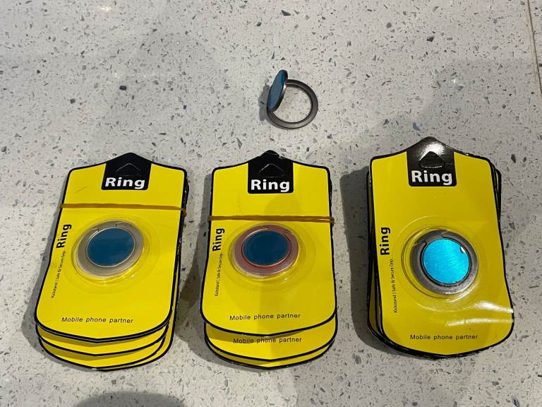 Mobile Phone Ring Holder Finger Grip - Three different colours