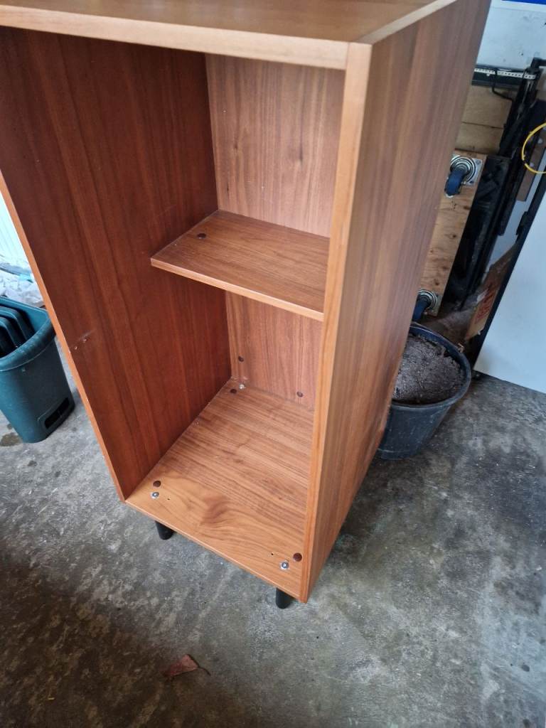 wooden cupboard one shelf 