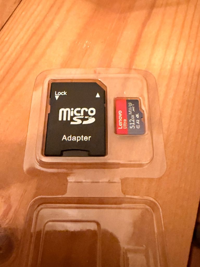 Brand New Lenovo Ultra 512GB MicroSD Card + SD Adapter