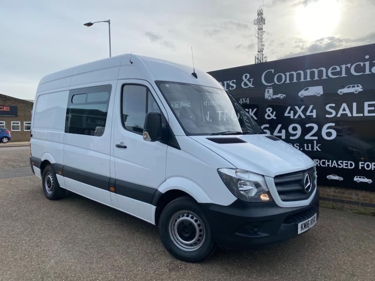 2016 Mercedes-Benz Sprinter 313 CDI 2.1 130 MWB L2H2 9 SEATER CREW VAN 108K 1 COUNCIL OWNER ULEZ ...