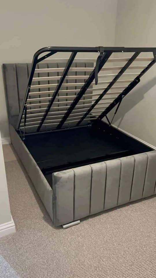 Luxury Florence Storage bed frame || double & king Sizes || 20% OFF || Free Delivery + COD