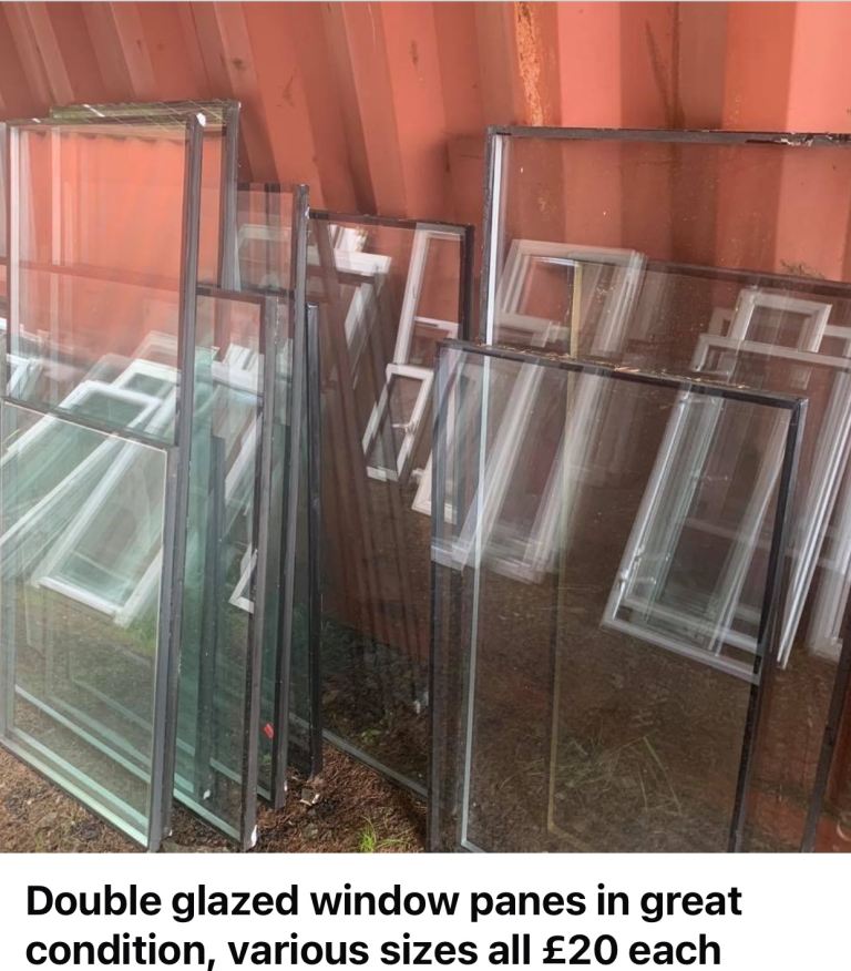 Double glazed window panes in great condition, various sizes all £20 each