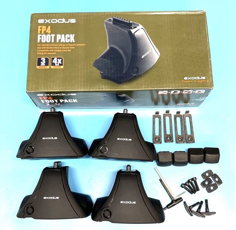 Halfords Exodus FP4 Foot Pack (Pack of 4)